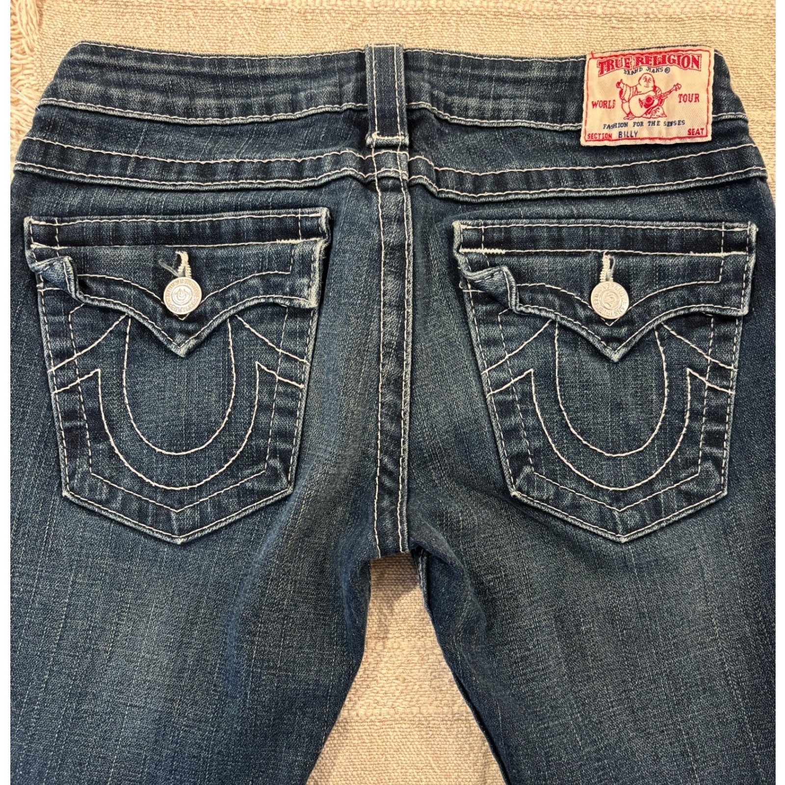Vtg True Religion Billy Super T Jeans Size 27 Made In Usa Carlsbad Wash